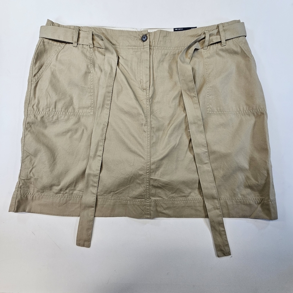 Lands End Skort Womens Size 22W Biege Utility Basic Golf Active Walking NWT